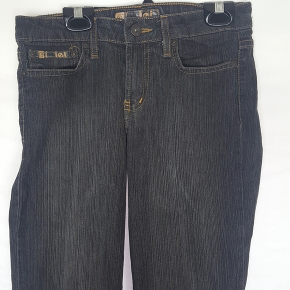 LEI Wide Leg Jean Black SZ 3 - Picture 3 of 5